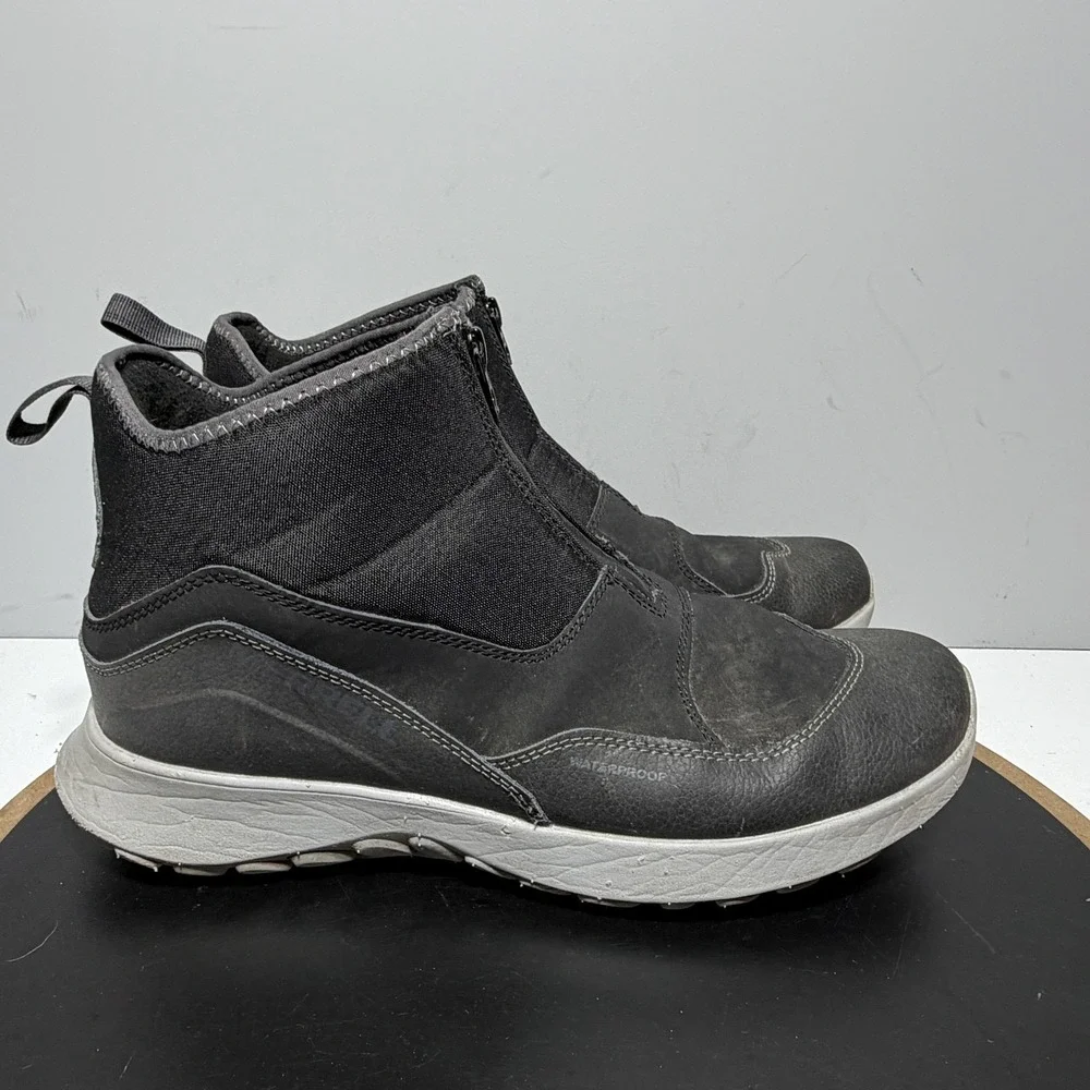 Merrell Boots Mens Size 10 Black Zip Ankle Cloud Zip Polar Waterproof Winter